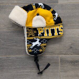 Pittsburgh Steelers or Penguins Holiday Trapper Hat Men's Large/XL NFL NHL NWOT